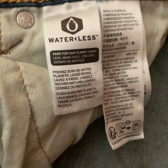 Levi’s 514 Men’s/Boy’s GUC Dark Wash SZ W 29 L 32 Fit is Slim - Picture 4 of 6